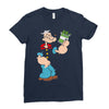 popeye spinach retro mens funny Ladies Fitted T-Shirt