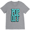 pop off pop up V-Neck Tee