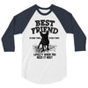 Best Friend Pug 3/4 Sleeve Shirt