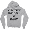 my favorite people call me gramma Zipper Hoodie