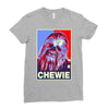 chewbacca poster, ideal gift or birthday present Ladies Fitted T-Shirt
