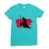 Wolf And Lady Ladies Fitted T-Shirt