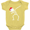 skeleton dabbing christmas Baby Bodysuit