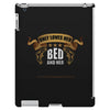only loves her bed and her (your texs hear) iPad 3 and 4 Case