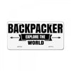 Backpacker Explore The World License Plate
