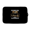 december girl is a perfect combination of princess and warrior Laptop sleeve