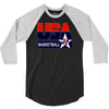 usa basketball logo 3/4 Sleeve Shirt