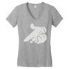 mickey hands gun Women's V-Neck T-Shirt