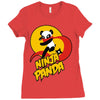 ninja panda Ladies Fitted T-Shirt