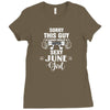 sorry this guy is already taken by a super sexy  june girl Ladies Fitted T-Shirt
