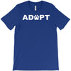 adopt paw sticker vinyl decal dog cat pet puppy T-Shirt