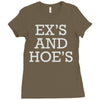 ex's and hoe's Ladies Fitted T-Shirt