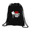RED PAINBALL Drawstring Bags