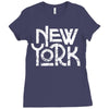 new york Ladies Fitted T-Shirt