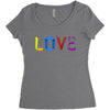 love Women's Triblend Scoop T-shirt
