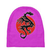 sun dragon with pearl   black red white Baby Beanies