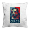 for the orcs Throw Pillow