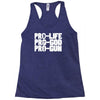 pro life, pro god, pro gun Racerback Tank