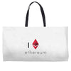 I Love Ethereum Weekender Totes