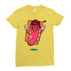 cool hotdog Ladies Fitted T-Shirt