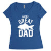 reel great dad Women's Triblend Scoop T-shirt