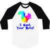 i want your nuts 3/4 Sleeve Shirt