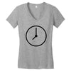 clock Women's V-Neck T-Shirt
