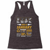 Born January Multitasking Problem Solving Tees Racerback Tank