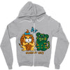 scaredy cats Zipper Hoodie