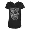 krampus Maternity Scoop Neck T-shirt