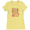 pop alphabet Ladies Fitted T-Shirt