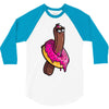 stickers 3/4 Sleeve Shirt