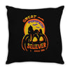 great pumpkin believer halloween Throw Pillow