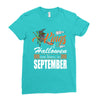 Halloween Kings Are Born In September Ladies Fitted T-Shirt