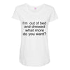 i'm oun of bed Maternity Scoop Neck T-shirt