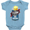 drinking beer Baby Bodysuit