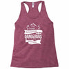 adventure is dagerous Racerback Tank