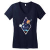 Space Triangle Women's V-Neck T-Shirt