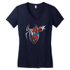 mega spidy Women's V-Neck T-Shirt