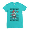 ugly santa dabbing Ladies Fitted T-Shirt