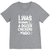 i was normal a dozen chickens ago V-Neck Tee