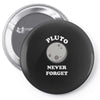 pluto Never Forget Pin-back button