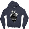 eiffel heart Zipper Hoodie