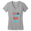 THE SONGS ON THE RADIO Women's V-Neck T-Shirt