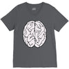 male brain V-Neck Tee