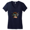 MANIAC OF SKULL Women's V-Neck T-Shirt