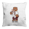 bearly awake Throw Pillow