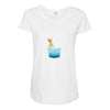 Jumping See Maternity Scoop Neck T-shirt