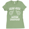 this guy loves boston Ladies Fitted T-Shirt