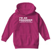 i'm an engineer to save time let's just assume that i'm never wrong Youth Hoodie